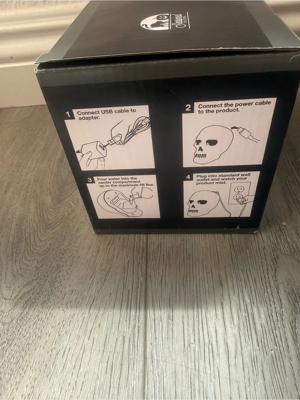 Mist Maker Lighted Skull, Light Up Skull Mister